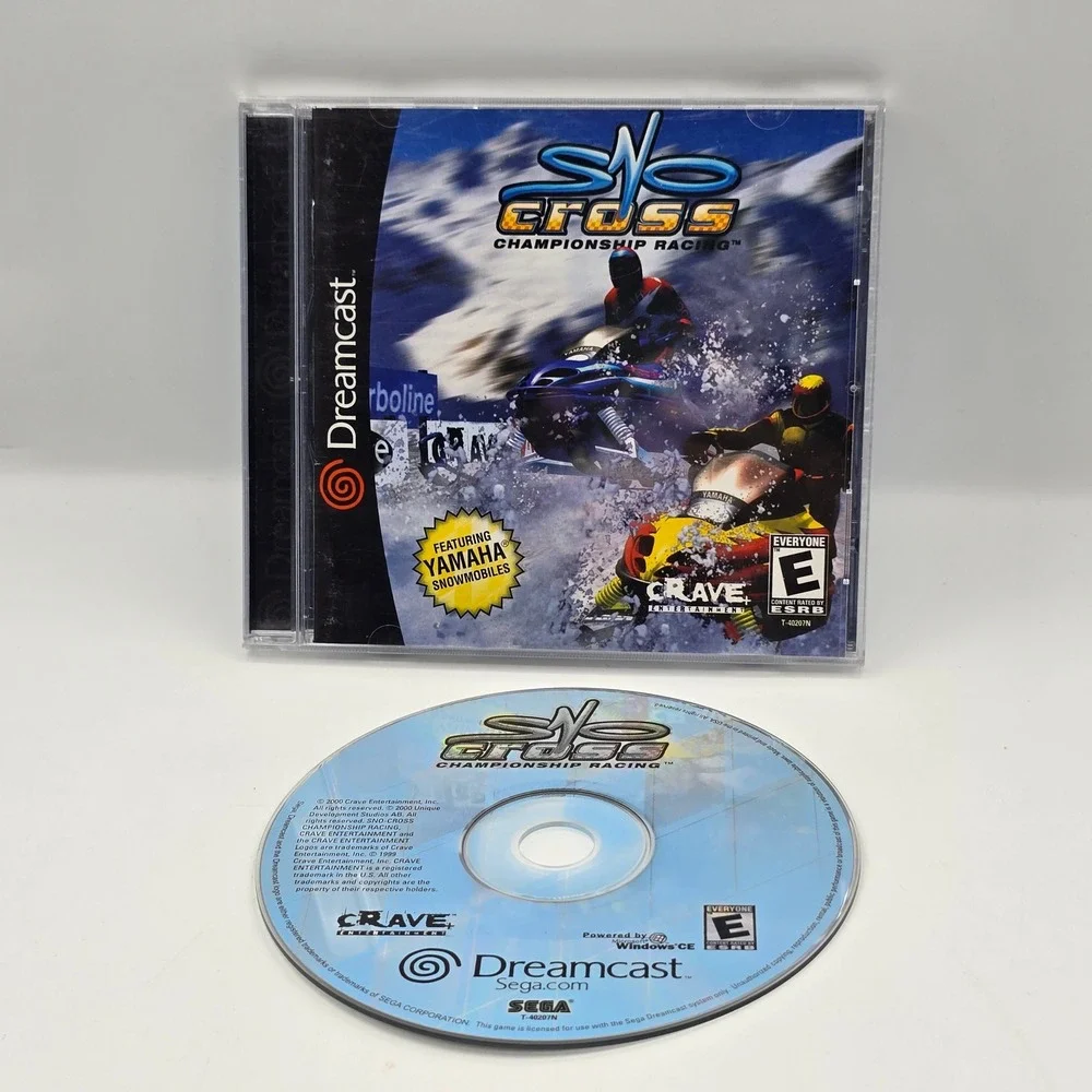 Sega‎ Sno-Cross Championship Racing Dreamcast NTSC Yamaha Snowmobile Racing Game